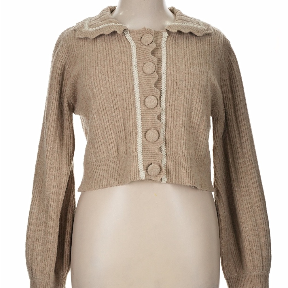 Altar’d State Tan Collar Sweater